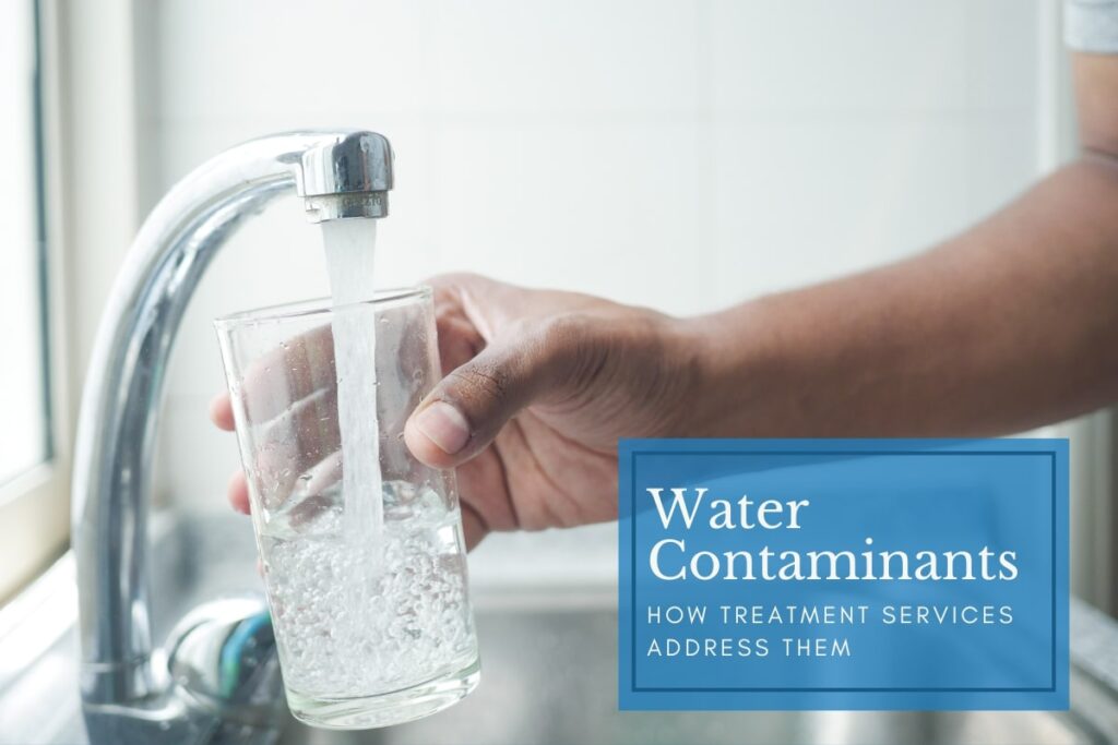 A guy filling drinking water pure of contaminants