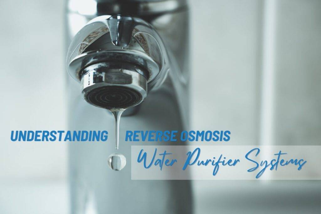 Pure water from a reverse osmosis water purifier system