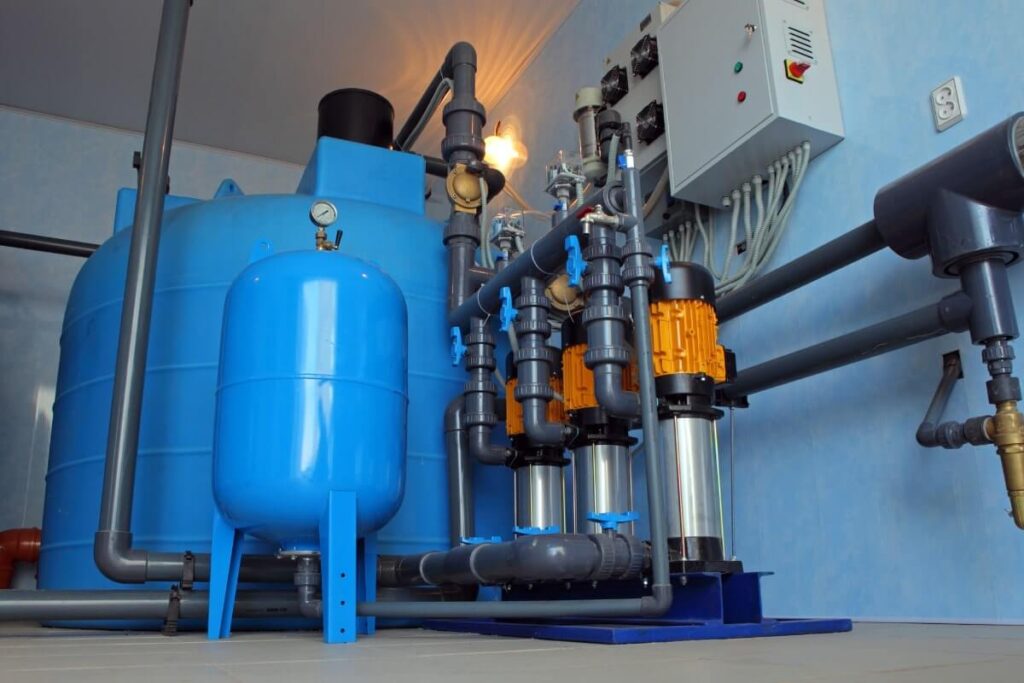 A working water purification plant