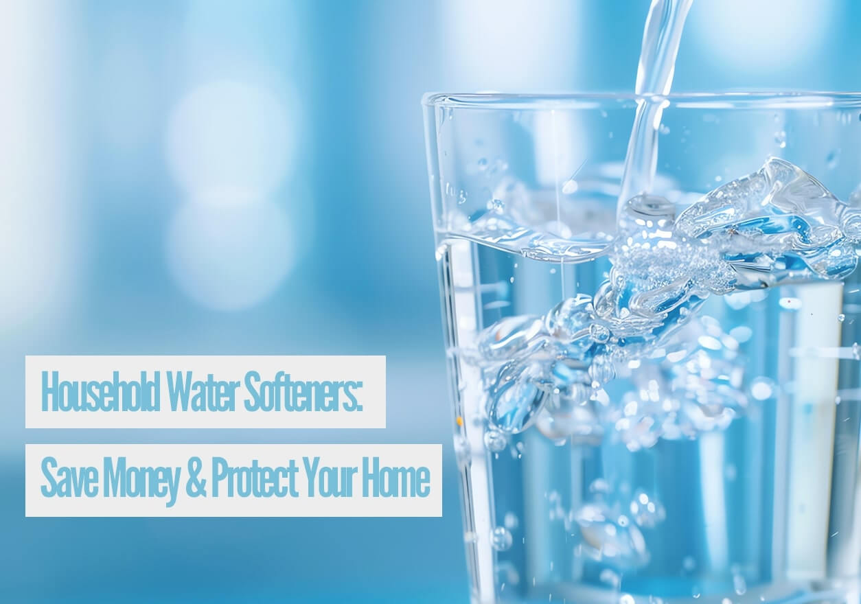 Water pouring from a house-hold water softener